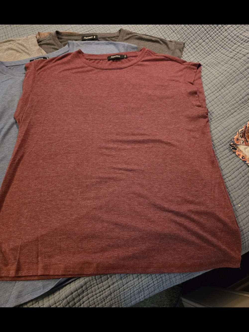 Ladies Cap Sleeve Heather Maroon Top